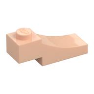 Brick Curved, 3 × 1 with 1/3 Inverted Cutout Light Nougat