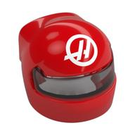 Helmet, Formula 1 with Trans-Black Visor pattern and White 'H' in Circle print Red