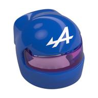 Helmet, Formula 1 with Trans-Dark Pink Visor pattern and White 'W' print Blau