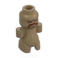 Creature, Mandrake with Reddish Brown Face print Dunkelbeige