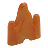Rock / Ice / Flames, 1 × 4 with 2 Studs on the Edges