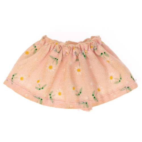 Belville, Skirt, Short, White Flowers Print Rosa