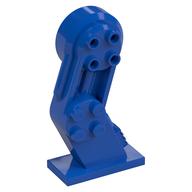 Mech Leg, Left, with Black Pin Blue