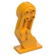 Mech Leg, Left, with Black Pin Leuchtendes Hellorange