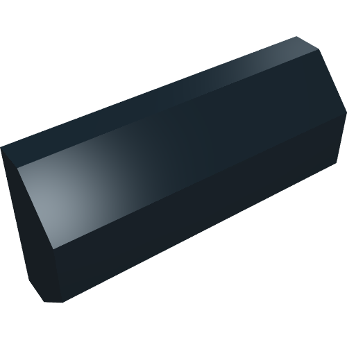 Technic Rubber Bumper 2 × 4 Black