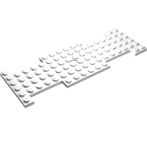 Vehicle Base 6 × 17 with Hole White