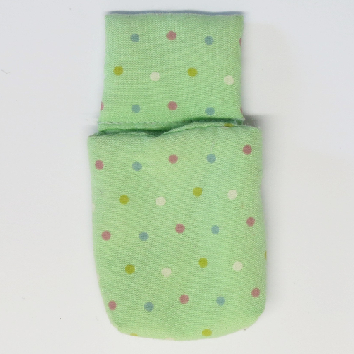 Belville, Sleeping Bag / Child Pouch with Dots Print Light Green