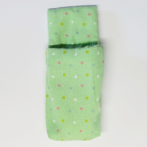 Belville, Sleeping Bag / Adult Pouch with Dots Print Light Green