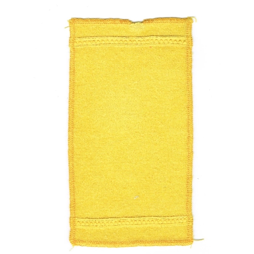 Scala, Blanket / Towel 18 × 10 with 2 Stitched Ribbons Gelb