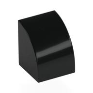 Brick Curved 1 × 1 Black