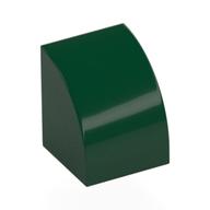 Brick Curved 1 × 1 Dark Green