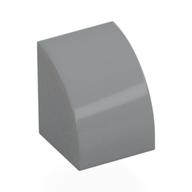 Brick Curved 1 × 1 Light Bluish Gray