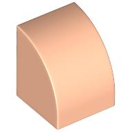 Brick Curved 1 × 1 Light Nougat