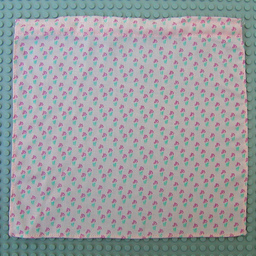 Scala, Curtain, Shower with Red Dots Print Light Salmon