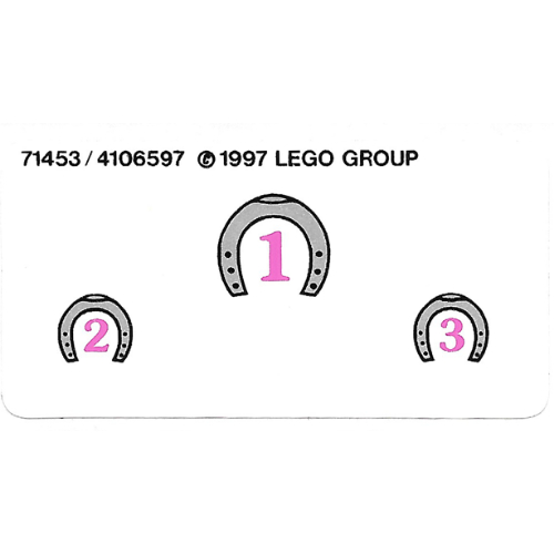 Stickerbogen für Set 6417-1 [Keine Farbe/Beliebige Farbe]