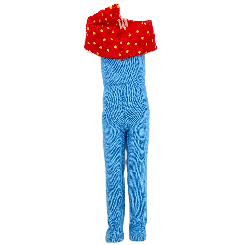 Scala, Jumpsuit with Red Lining Medium Blue
