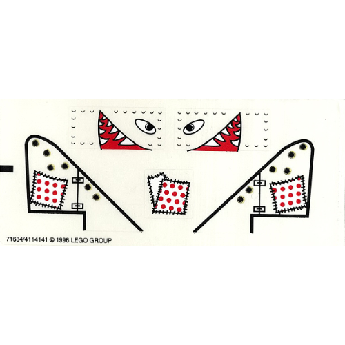 Sticker Sheet for Sets 2879-1, 5909-1, 5948-1 in [No Color/Any Color]