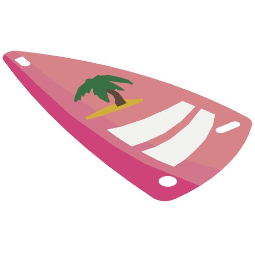 Sail, Triangular, 6 × 12 with Palm Tree Print Transparent