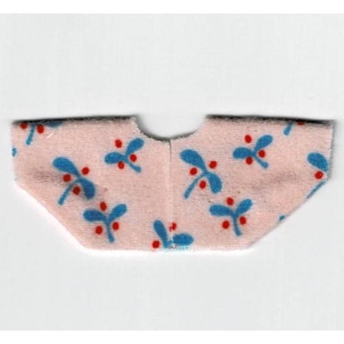 Scala, Baby Shirt with Blue Leaves and Red Berry Print Light Salmon