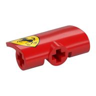 Technic Panel Fairing 2 × 3 × 1 with Ferrari Logo print Right Red