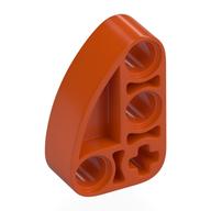 Technic Beam 2 × 3 L-Shape with Quarter Ellipse Thick Reddish Orange