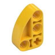 Technic Beam 2 × 3 L-Shape with Quarter Ellipse Thick Yellow
