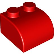 Brick Soft Curved 2 × 2 Rot