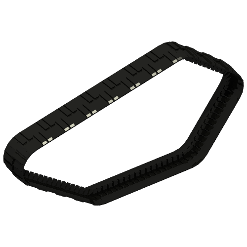 Tread Technic Large, 16 studs D. x 2 studs W. (CyberMaster) Schwarz