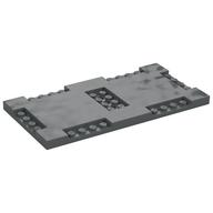 Plate Special 8 × 16 × 2/3 with Six Recessed Edges with 1 × 4 Studs and Recessed Center with 2 × 4 Studs