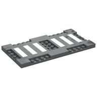 Plate Special 8 × 16 with Six Recessed Edges with 1 × 4 Studs and Recessed Center with 2 × 4 Studs, Six White Stripes (Pedestrian Crossing) Print