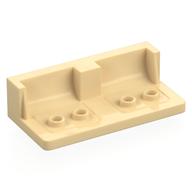 Panel 3 × 6 Car Seat with 4 Studs in Tan