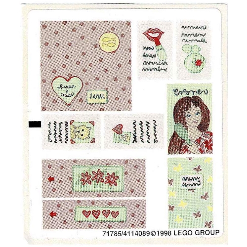 Sticker Sheet 1 for Set 3211-1 [No Color/Any Color]