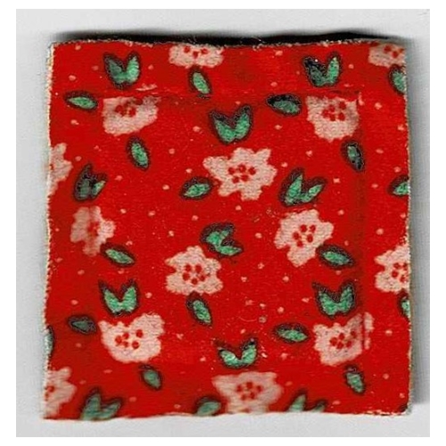 Scala, Pillow 5 × 5 Small, Flowers, Leaves, Dots Rot