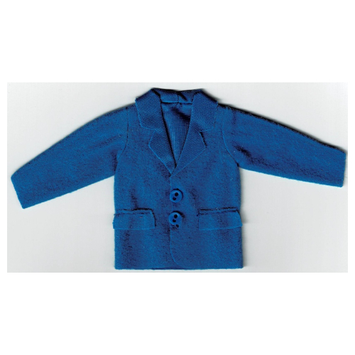 Scala, Jacket with 2 Flap Pockets, 2 Buttons and Collar Blue