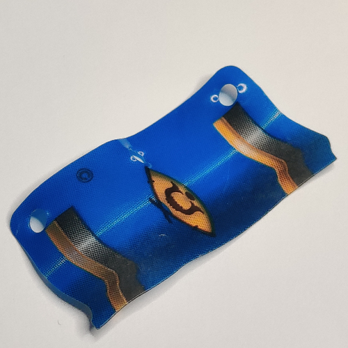 Flag 3 × 6 with Golden Fan Print in Trans-Clear