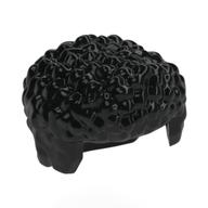 Hair Coiled and Short, Squared Front Black