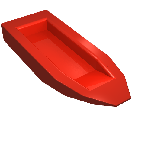 Boat Hull 22 × 8 × 2 1/3 Rot