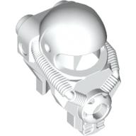 Helmet - Space with 2 Rear Studs Weiß