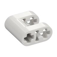 Technic Connector 2 × 2 with 1 × 1 Cut-Out with Axle Holes White