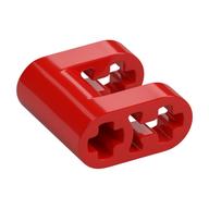Technic Connector 2 × 2 with 1 × 1 Cut-Out with Axle Holes in Rot