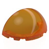 Dome 6 × 3 × 3 Half Trans-Orange