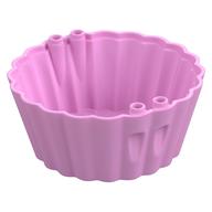 Cup Cake Form 8 × 8 × 3 Bright Pink