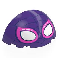 Dome 6 × 3 × 3 Half with Dark Blue Webbings, White/Dark Pink Spider-Gwen Eyes print Dark Purple