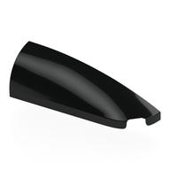 Brick Round, Curved Double 1 × 4 with Stud Notch Right Black