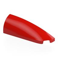 Brick Round, Curved Double 1 × 4 with Stud Notch Right Red