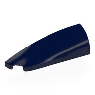 Brick Round, Curved Double 1 × 4 with Stud Notch Left Dark Blue