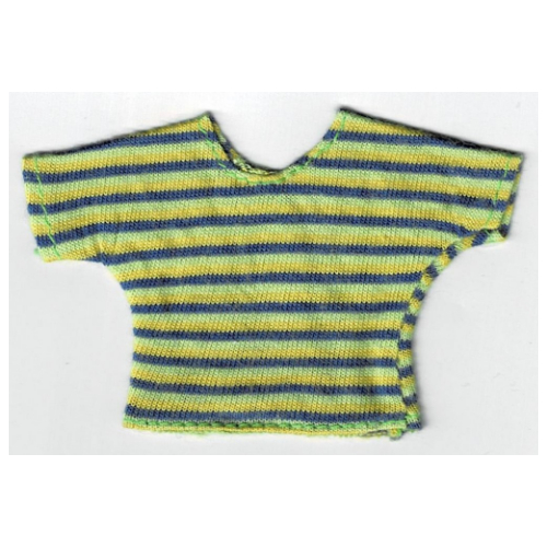 Scala, T-Shirt, Yellow, Medium Green, and Dark Blue Stripes [Keine Farbe/Beliebige Farbe]