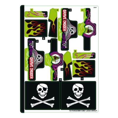 Sticker Sheet for Set 42118-1 [No Color/Any Color]