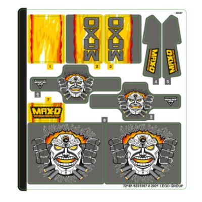 Sticker Sheet for Set 42119-1 [No Color/Any Color]