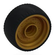 Felge 24 × 12 mit schwarz Reifen Perlgold
